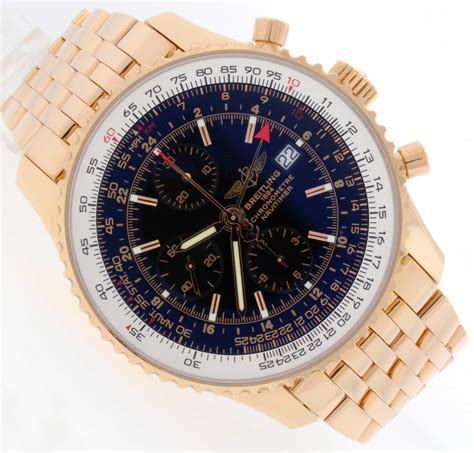 rose gold breitling watches|breitling gold watch price.